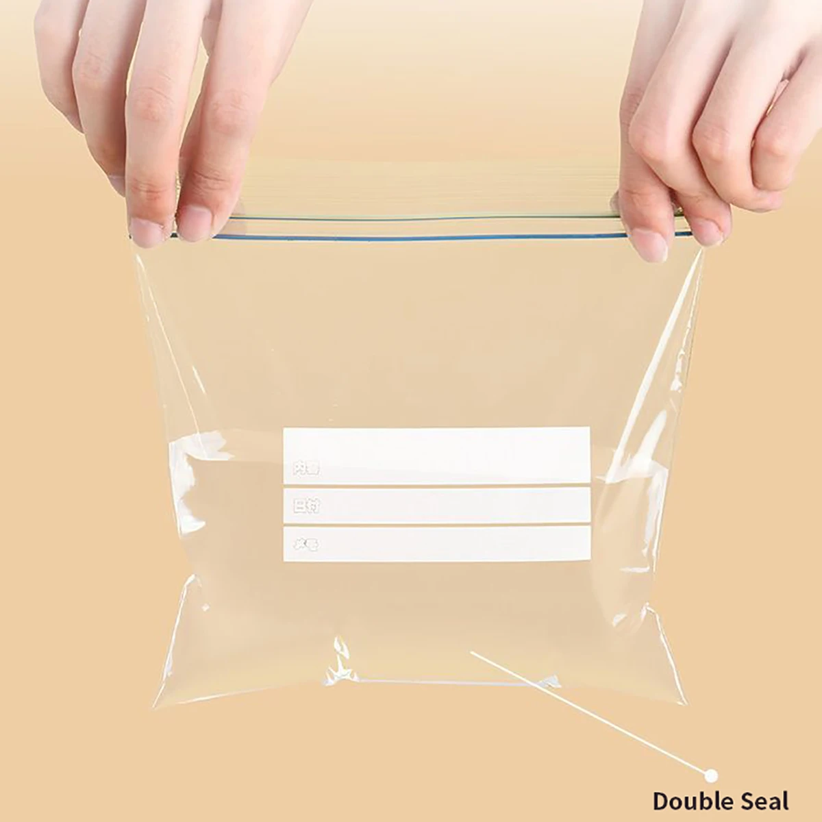 Thickened sealed food storage bags — double‑tendon closure, food‑grade for refrigerator & freezer preservation 5
