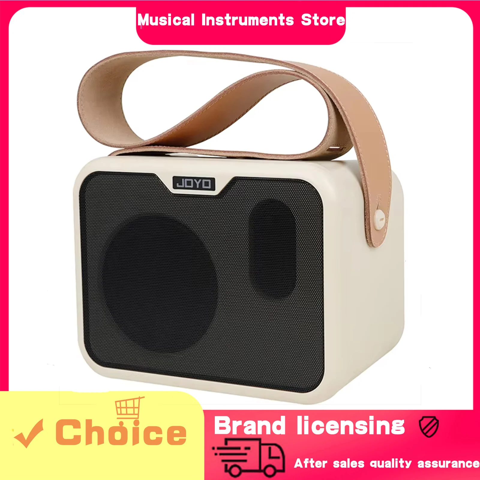 

JOYO Portable Bass Amplifier Electric Bass Sound Mini Amplifier Musical Instrument Speakers Electric Bass Accessories