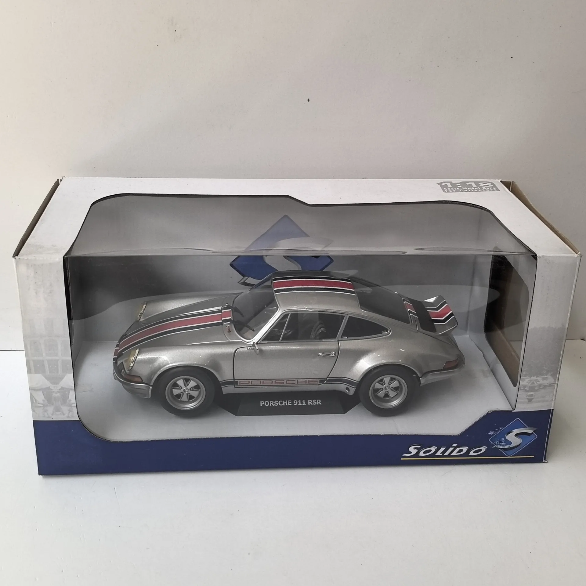 

Литой под давлением SOLIDO масштаб 1/18 PORSCHE 911 RSR, модель автомобиля из сплава, Коллекционная игрушка, подарок, сувенир, украшение для дисплея