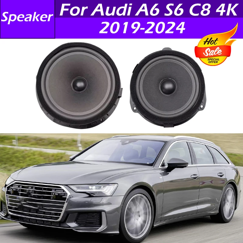 4K9035411 4K0035415 Car Front Door Mid Range Horn Sound Speaker Midrange Speaker Horn For Audi A6 S6 C8 4K 2019 2020 2021-2024