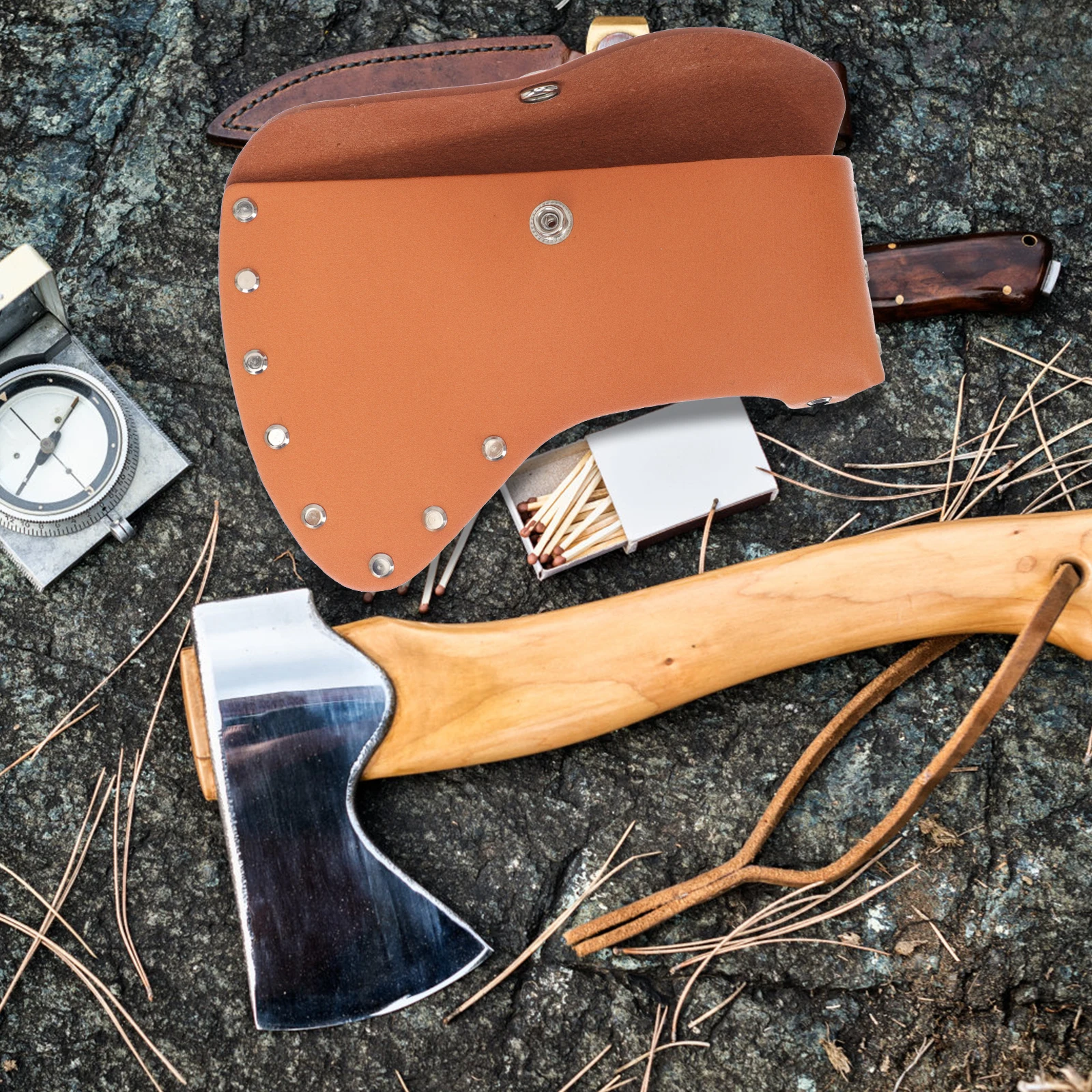 

Protective Hatchet Cover Axe Sheath Thicken Durable Functional Practical Outdoor Decorative Gift Professional Cover