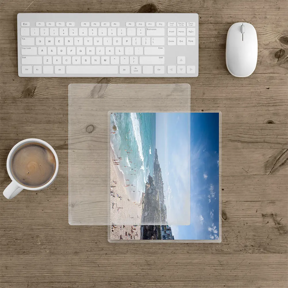 8Pcs Plastic Page Protectors 21.6x28cm Clear Waterproof Sheet Covers for Photos Documents Print Protection Folder Inserts