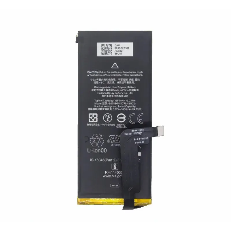 3885mAh High Quality Battery G025E-B For HTC Google Pixel 4A 5G,Brand New Replacement Phone Lithium Battery+Tool