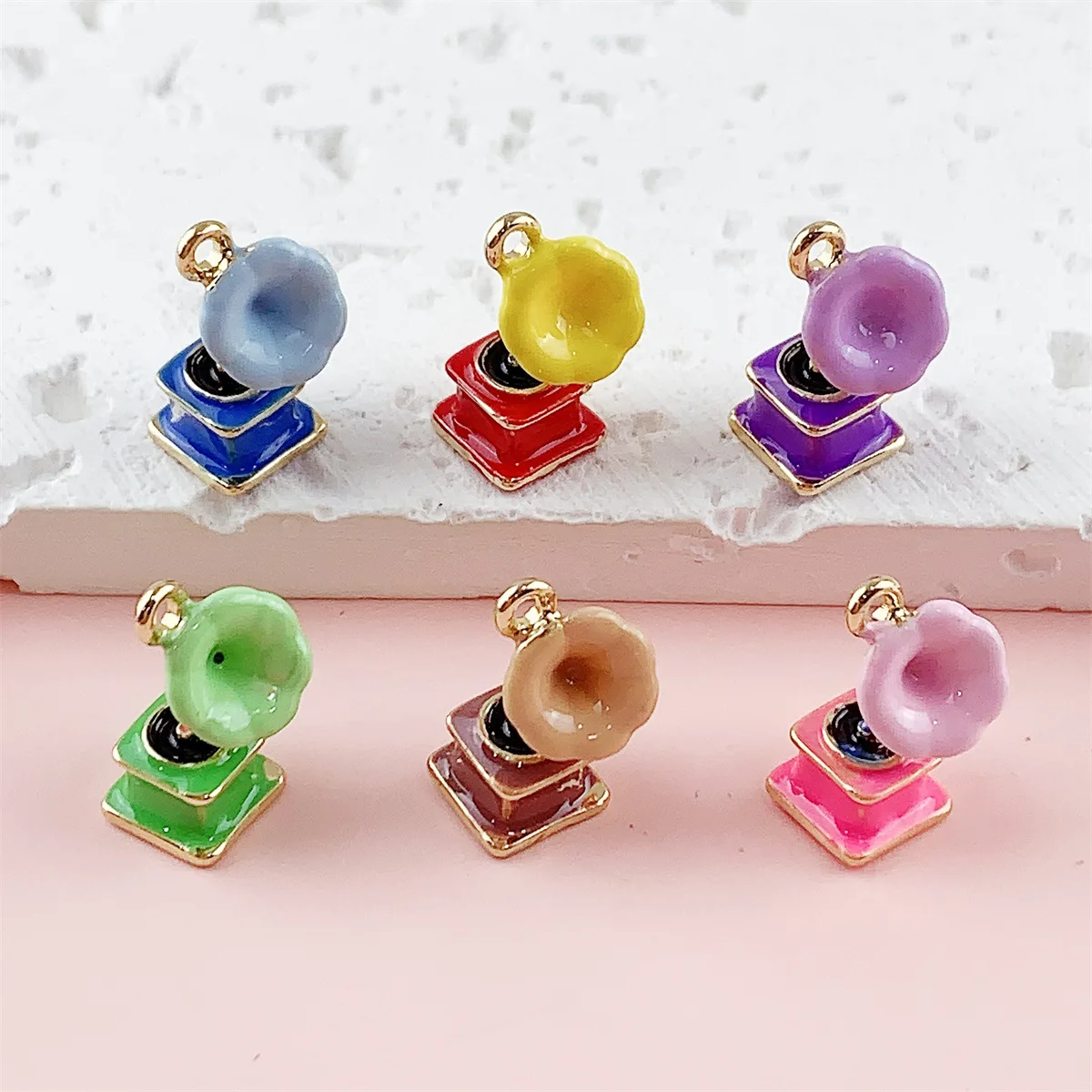 

Набор из 14 штук: подвески-цветы лаванды из сплава с эффектом масляных капель для аудиосистем, аксессуары для ювелирных изделий, браслетов и серег