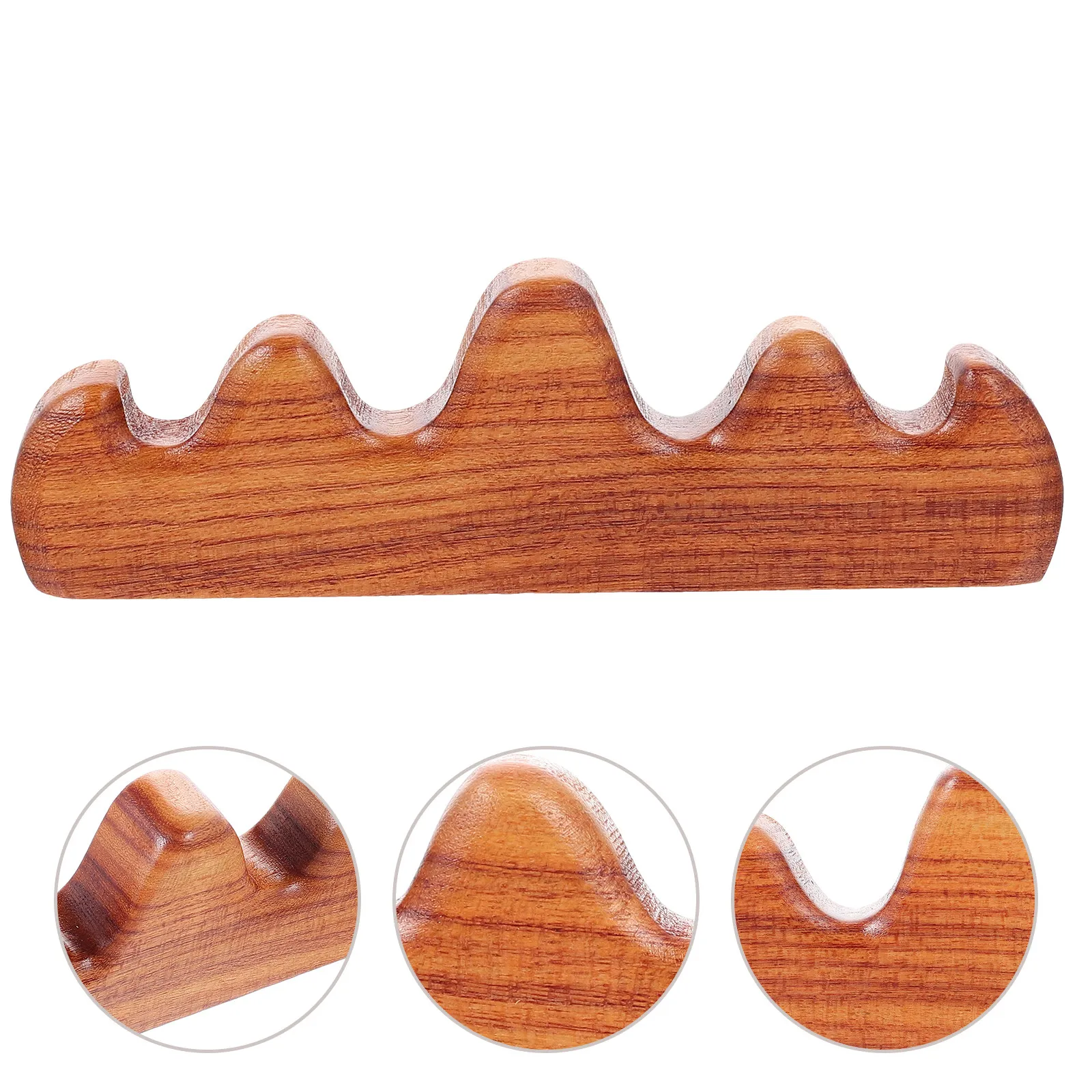 Natural Sandalwood Pen Stand for Calligraphy Brushes Sumi Writing Brush Rest Elegant Desktop Decor Brush Pen Holder Wooden