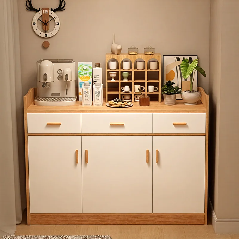 Gabinete de té, gabinete lateral de comedor, taquilla, taquilla de pared de salón, gabinete de té de lujo ligero, estante, almacenamiento pequeño y prepa de comida