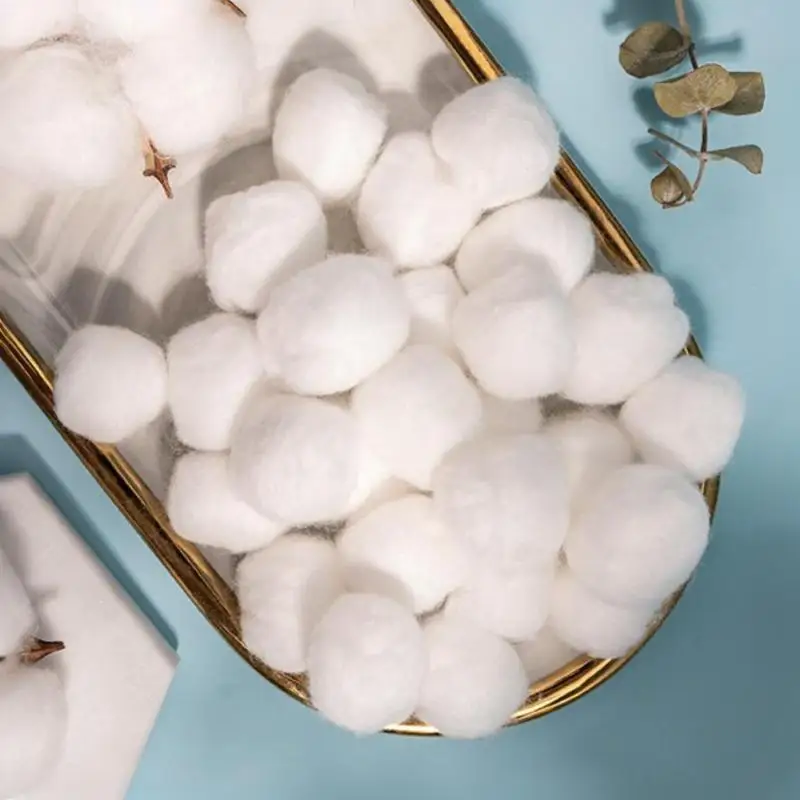 100/200 Stück reine, saugfähige Wattebällchen, weiche, sanfte, vielseitig einsetzbare Wattepads für Hautpflege, Erste Hilfe, Babypflege und tägliche Reinigung – Detail 10
