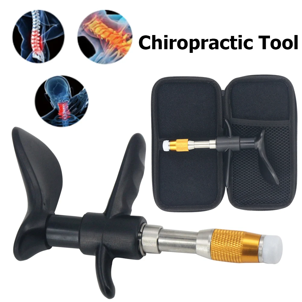 

New Manual Spinal Massager One Head Relief Bone Pain Impulse Chiropractic Adjusting Spine Tool Health Care Massage Gun