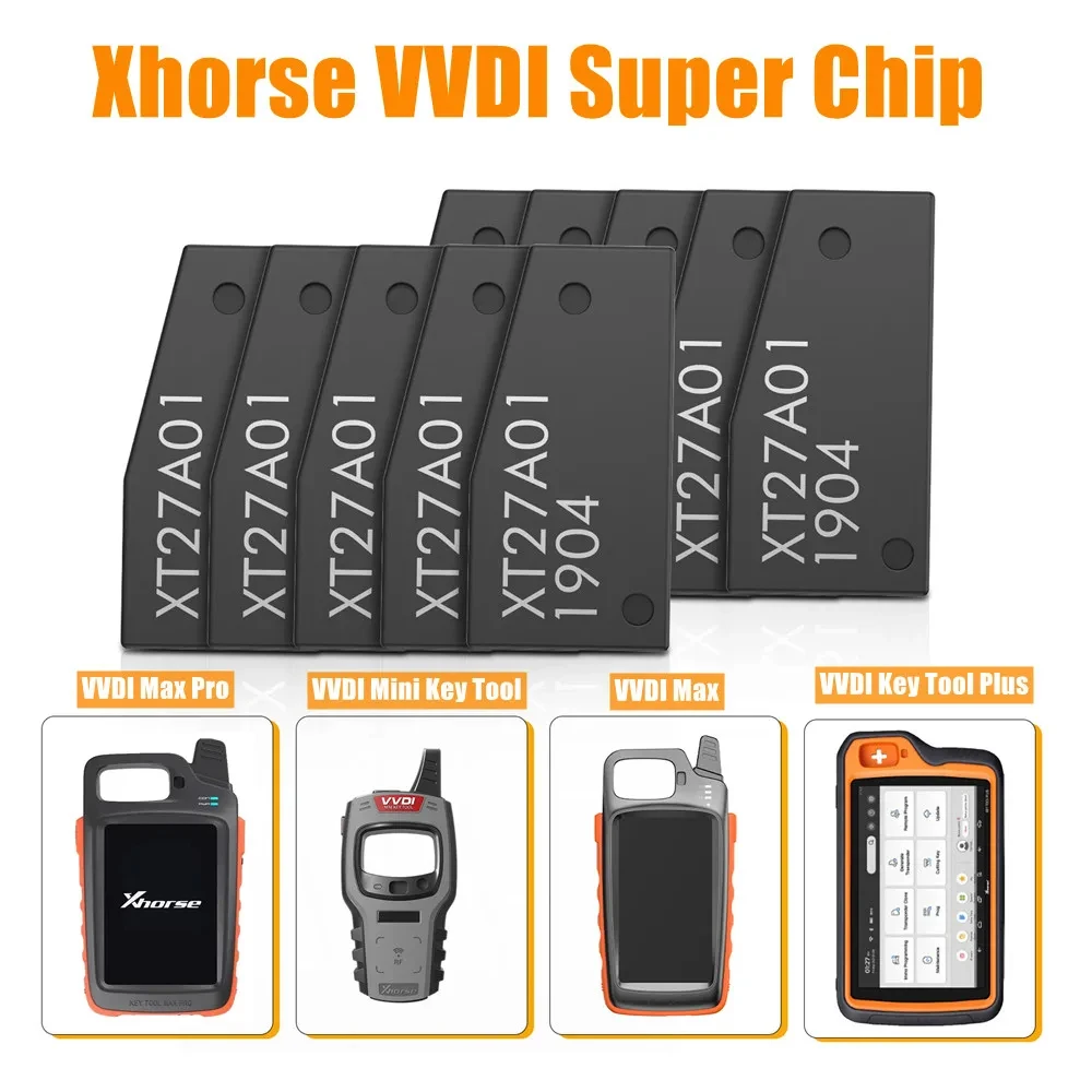 Xhorse VVDI Super Chip XT27A01 XT27A66 Transponder T3 Super Chip for ID46/40/43/4D/8C/8A/T3/47 Car Key Chip for VVDI2 Key TooL