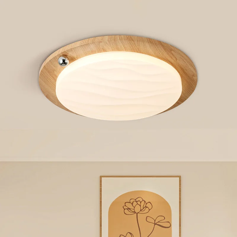 مصباح سقف لغرفة النوم في العصور الوسطى، جديد من وابي الرملي، لون الجوز، حماية كاملة للعين #4