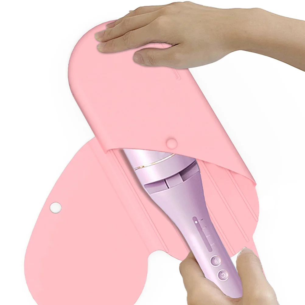 

Silicone Storage Bag For Hair Curler Straightener Heat Resistant Travel Organizer Pouch Styling Tool Container