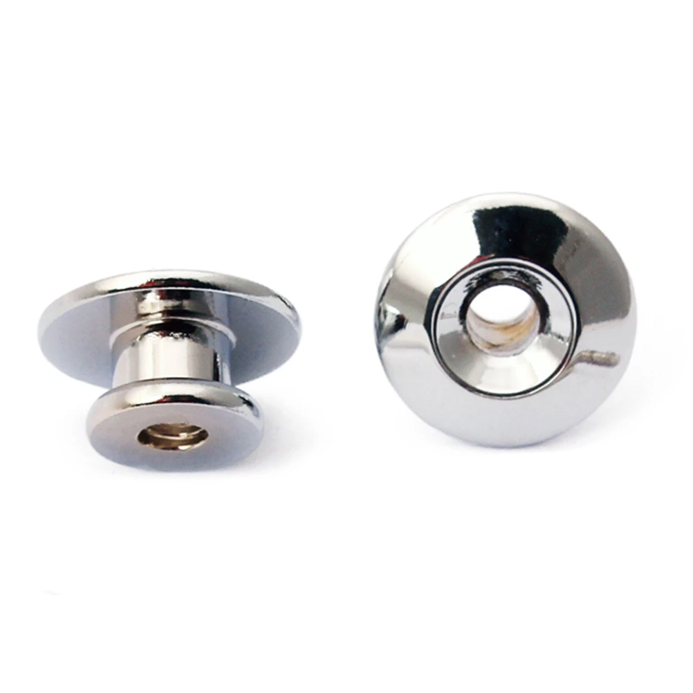 

2 pcs MushroomTail Metal Guitar Acoustic Electric Bass Parts Buttons Ukulele Accessories Copper Gloss Finish Protect
