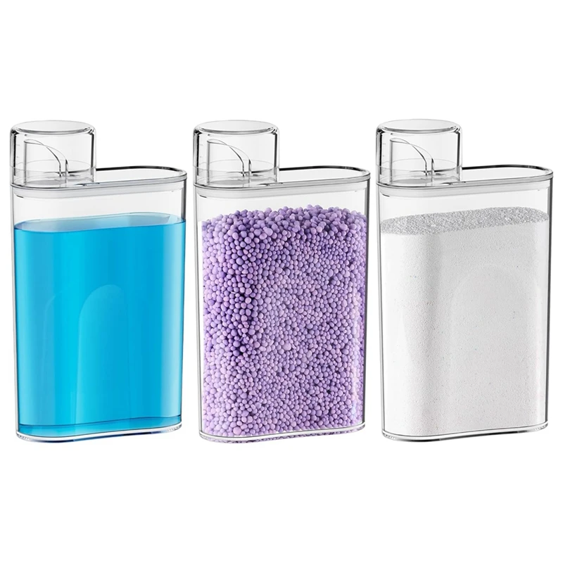 

3Pcs Fabric Softener Dispenser Laundry Detergent Organizer For Laundry Room Organization