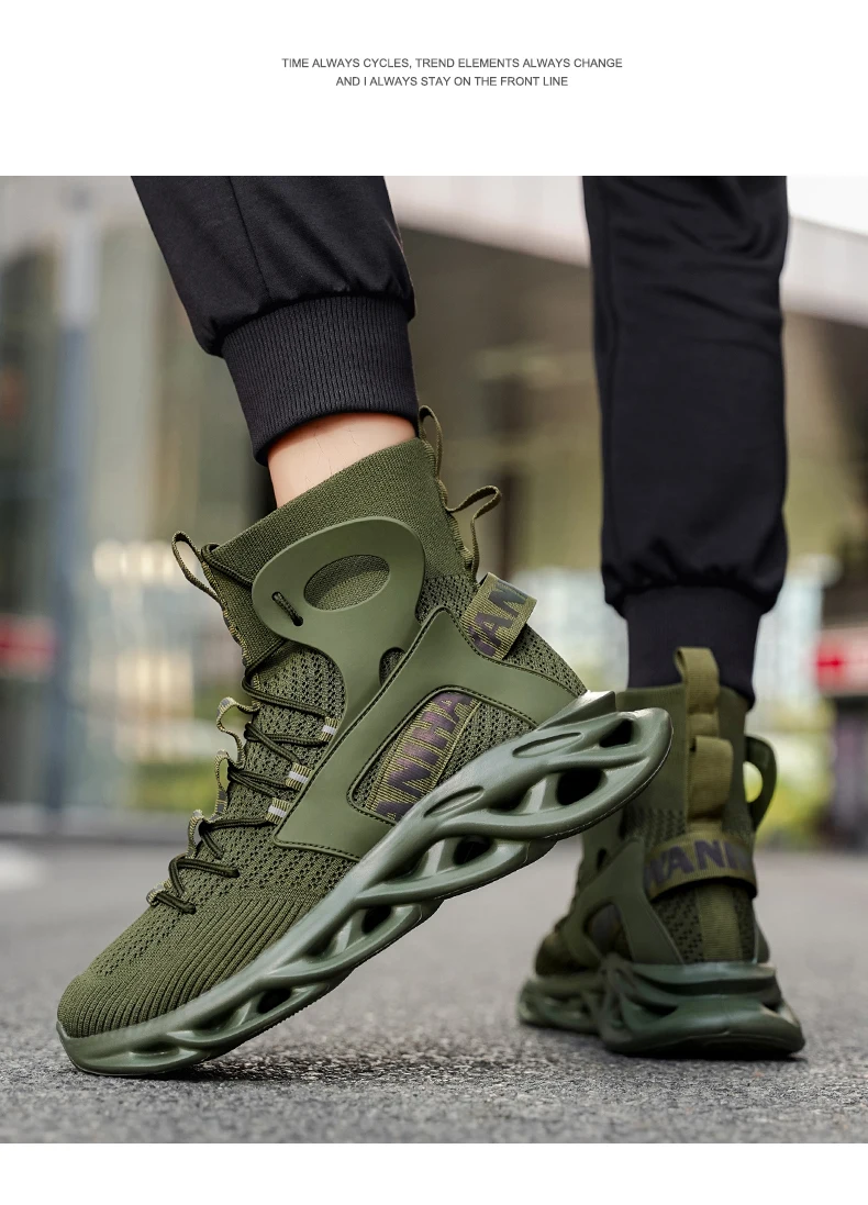 Herren-Freizeitschuhe, modische Laufschuhe, rutschfeste Offroad-Schuhe, Rennschuhe, atmungsaktive, dämpfende Sneakers, Mesh-Trainer für Paare – Detail 18
