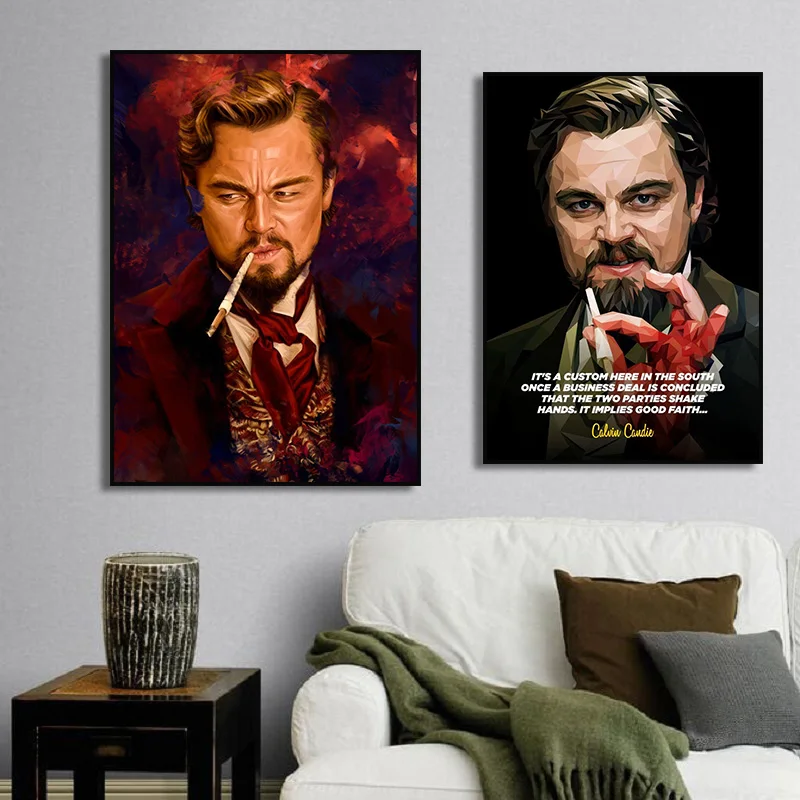 The Great Gatsby Movie Poster Calvin Candi Motivational Poster Funny Leonardo Canvas Painting Wall Art Picture Print Home Decor