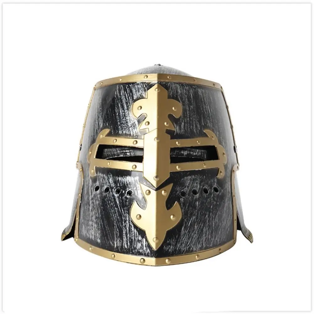 Novelty Vintage Helmet Feather Lion Cap Spartacu Samurai Roman Hat Helmets Spartan Warrior Hat Masquerade Helmet