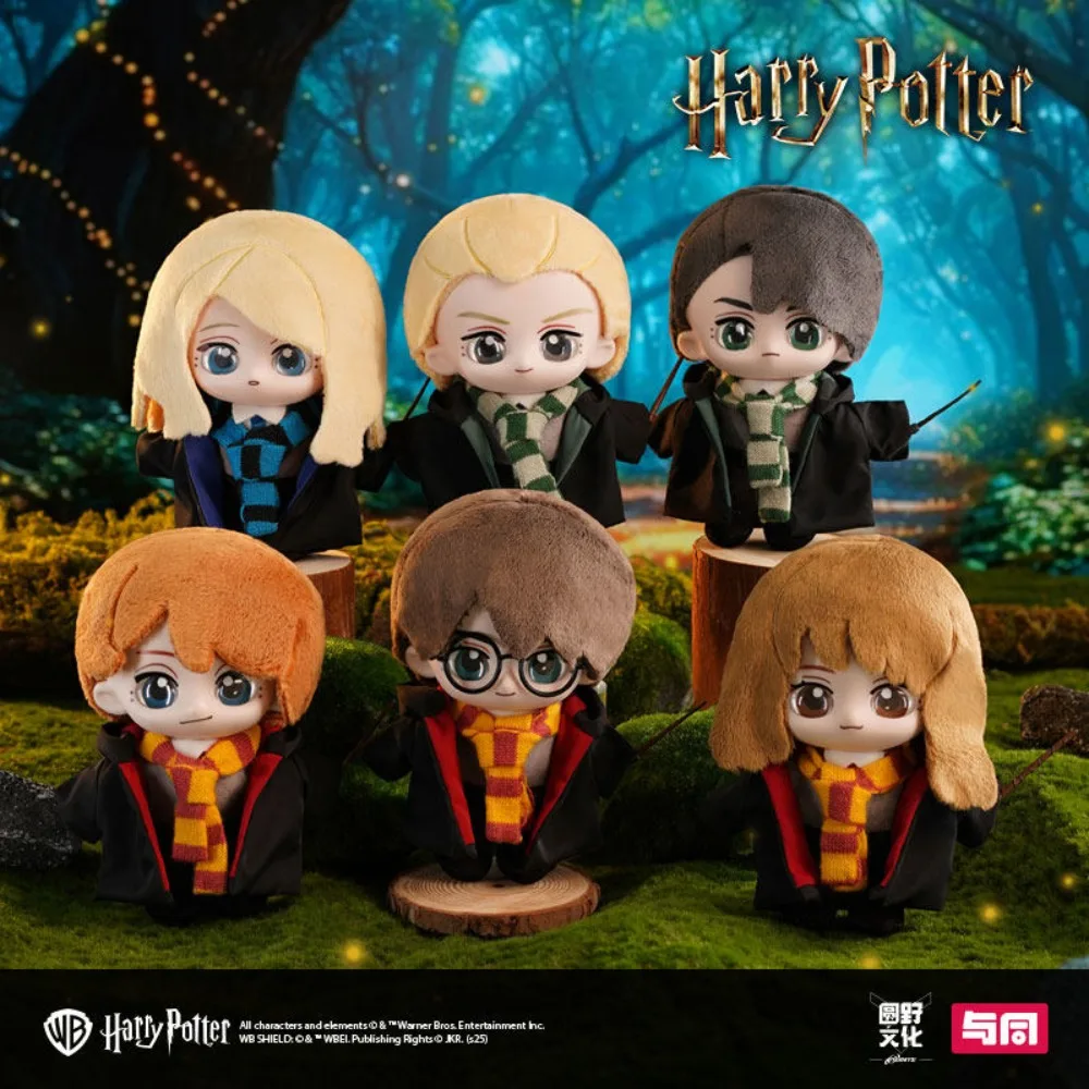 Caja Sorpresa de Figuras de Vinilo Suave de Harry Potter, Lindas Figuras de Anime de Ron, Hermione y Draco en Versión Q, Caja Misteriosa de Vinilo Suave para Coleccionistas