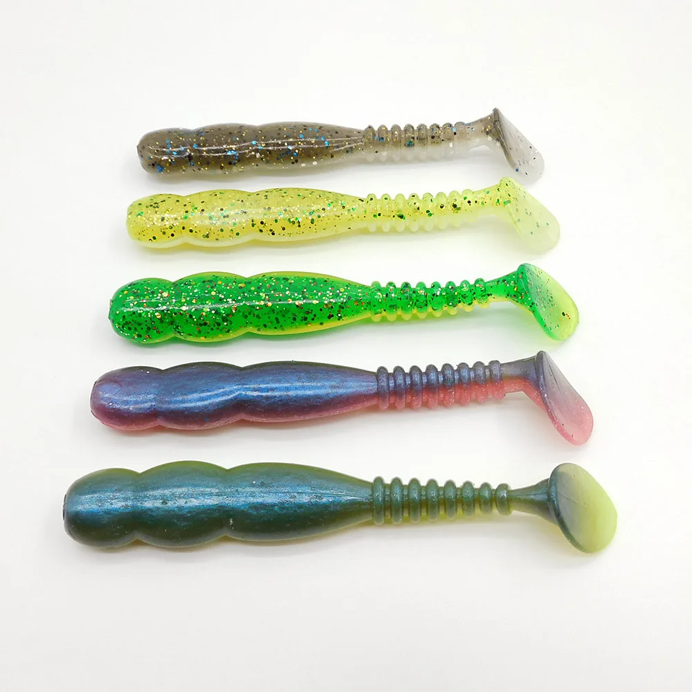 ESFISHING Rock Viber Shad 50mm 95mm 115mm 150mm Rock Shiner Sea Soft Baits Pesca Artificial Silicone Isca Fishing Lures