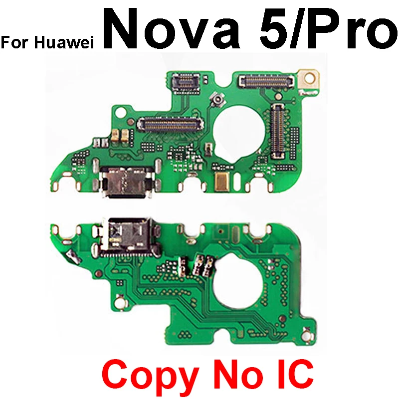 For Huawei Nova Lite 2 Plus 2 3 4 2S 2i 3i 3e 4e 5Z 5T 5 5i Pro USB Charger Port Board Charging Board with Mic Connector Parts