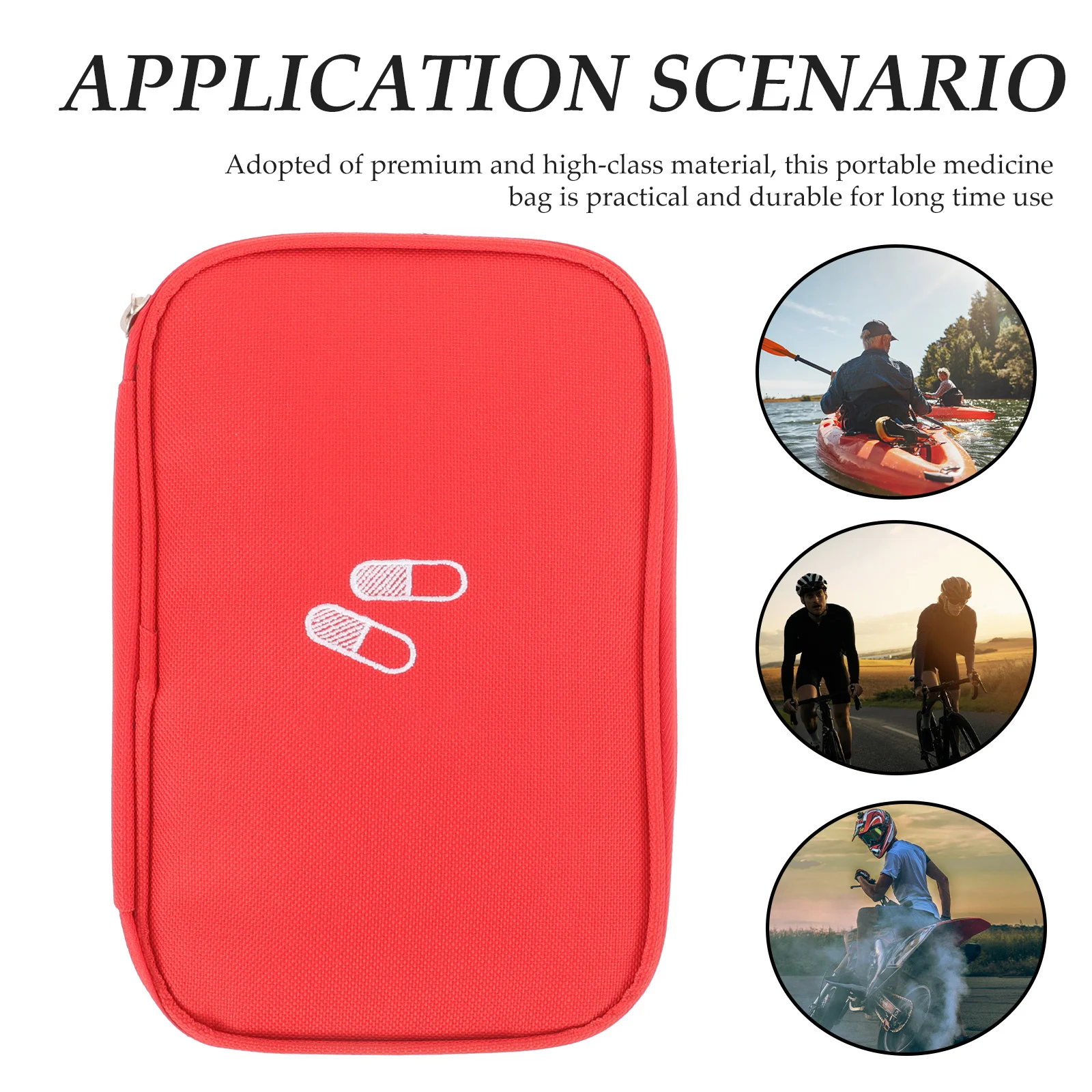 حقيبة طبية محمولة من GRADENEVE، حقيبة تخزين للإسعافات الأولية، مستلزمات منزلية للتخييم، حاوية سفر كبيرة #3