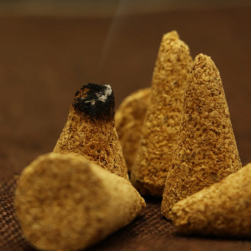 Natural Peruvian Palo Santo Cone Incense, Long‑Lasting Wood Scent Aromatherapy for Bedroom & Indoor Use