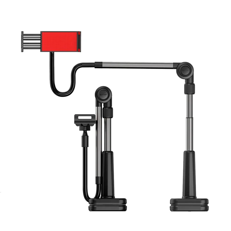 Phone Tablet Holder ,Gooseneck Stand Desk Mount,Long Arm Overhead Clip Clamp,Flexible Lazy Bracket for Smartphone