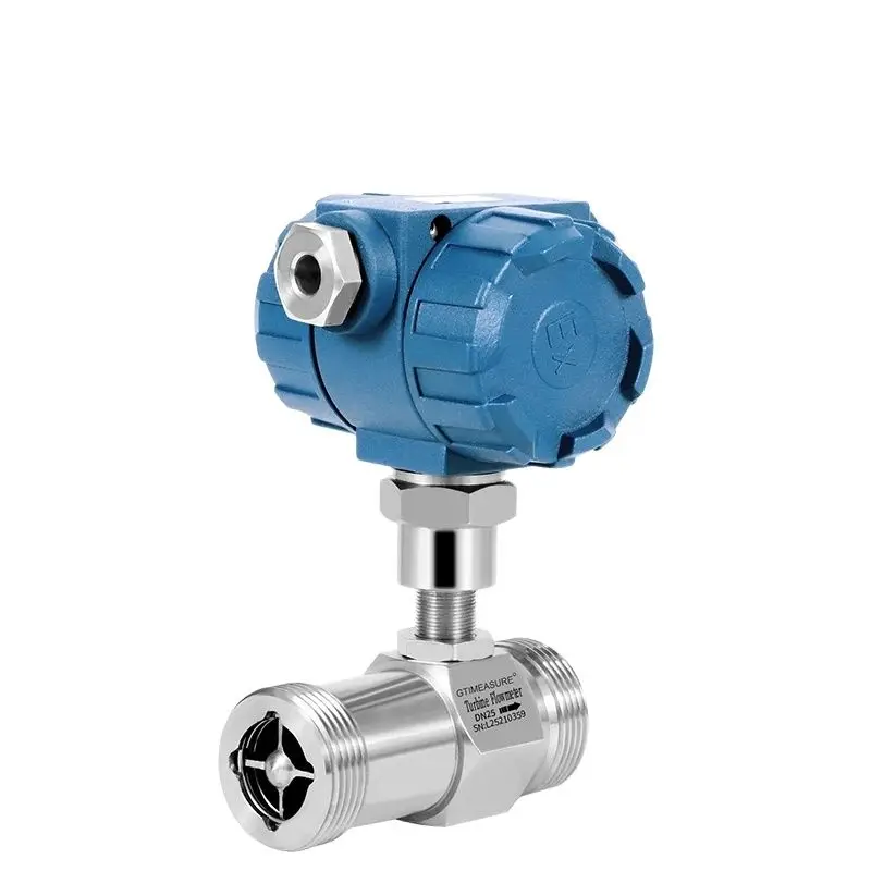 Liquid Turbine Flow Meter 4-20mA Water Flow Meter 24V Oil Water Diesel Alcohol Flowmeter