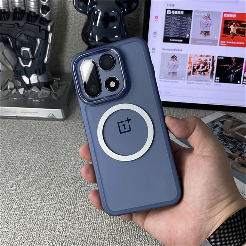 For OnePlus 15 Case Magnetic For MagSafe Cover For OnePlus15 One Plus 15 Camera Protect Shell Soft Silicone Transparent Bumper