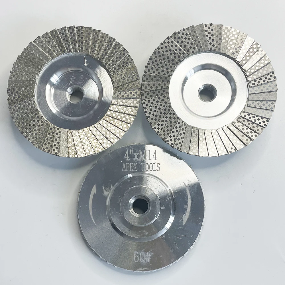 

4" 100mm Diamond Flap Disc Electroplated Grinding Wheel For Polishing Marble Granite Stone Abrasive Tool For Ceramic Tile