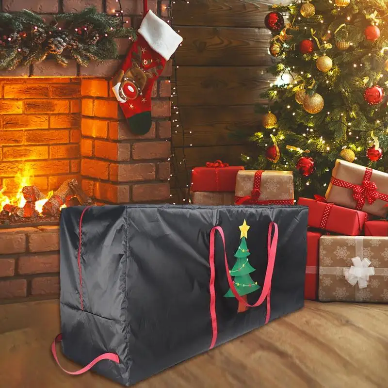 Bolsas de almacenamiento para árboles de Navidad, organizador impermeable, resistente a insectos, antipolvo, 2024