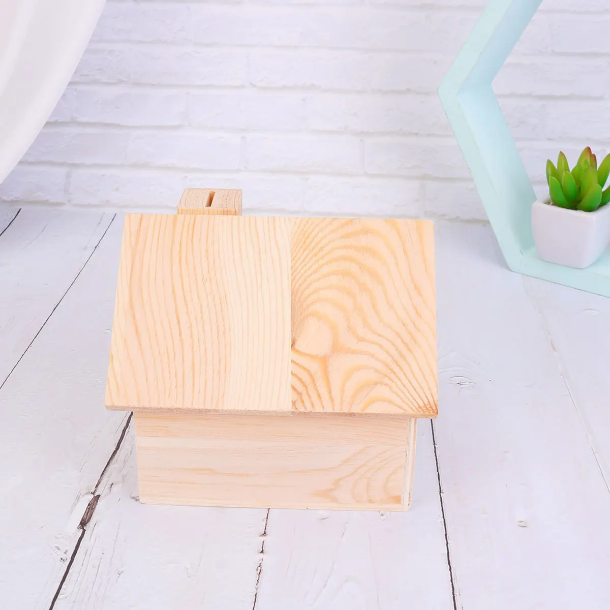 

for Wooden Storage Box Decoration Desktop Holder Counter Organizer