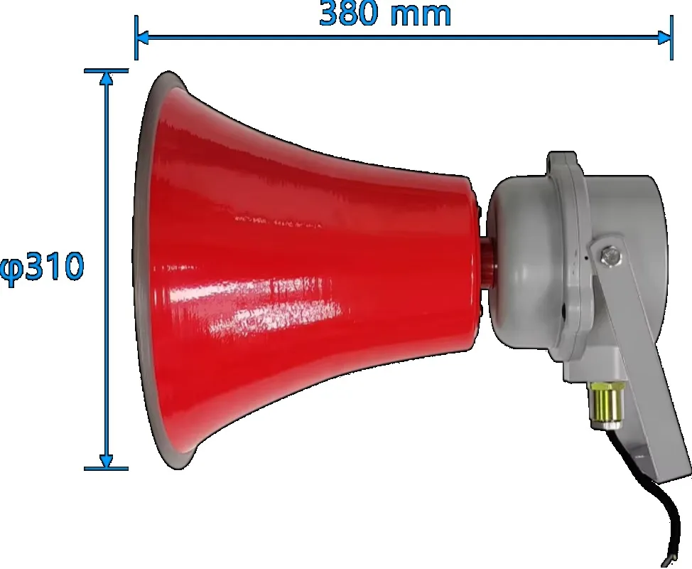 Explosion Proof Alarm Horn Sounder Outdoor Speaker ATEX IECEx Impact-Resistant IP66 Loudspeaker