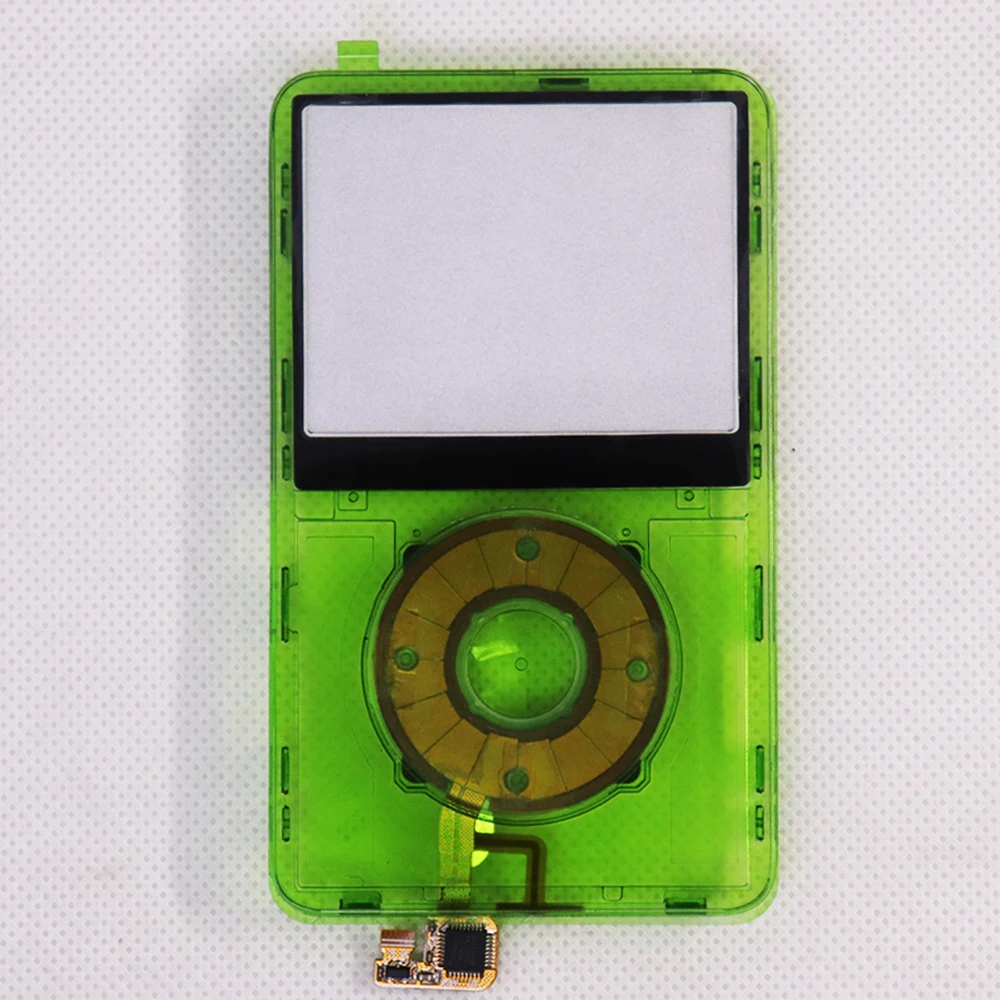 كلاسيكي واضح أحمر أخضر رمادي أزرق أرجواني PlasticFront Faceplate الإسكان ClickWheel زر لأجهزة iPod 6th 7th Classic 80GB120G160G #6