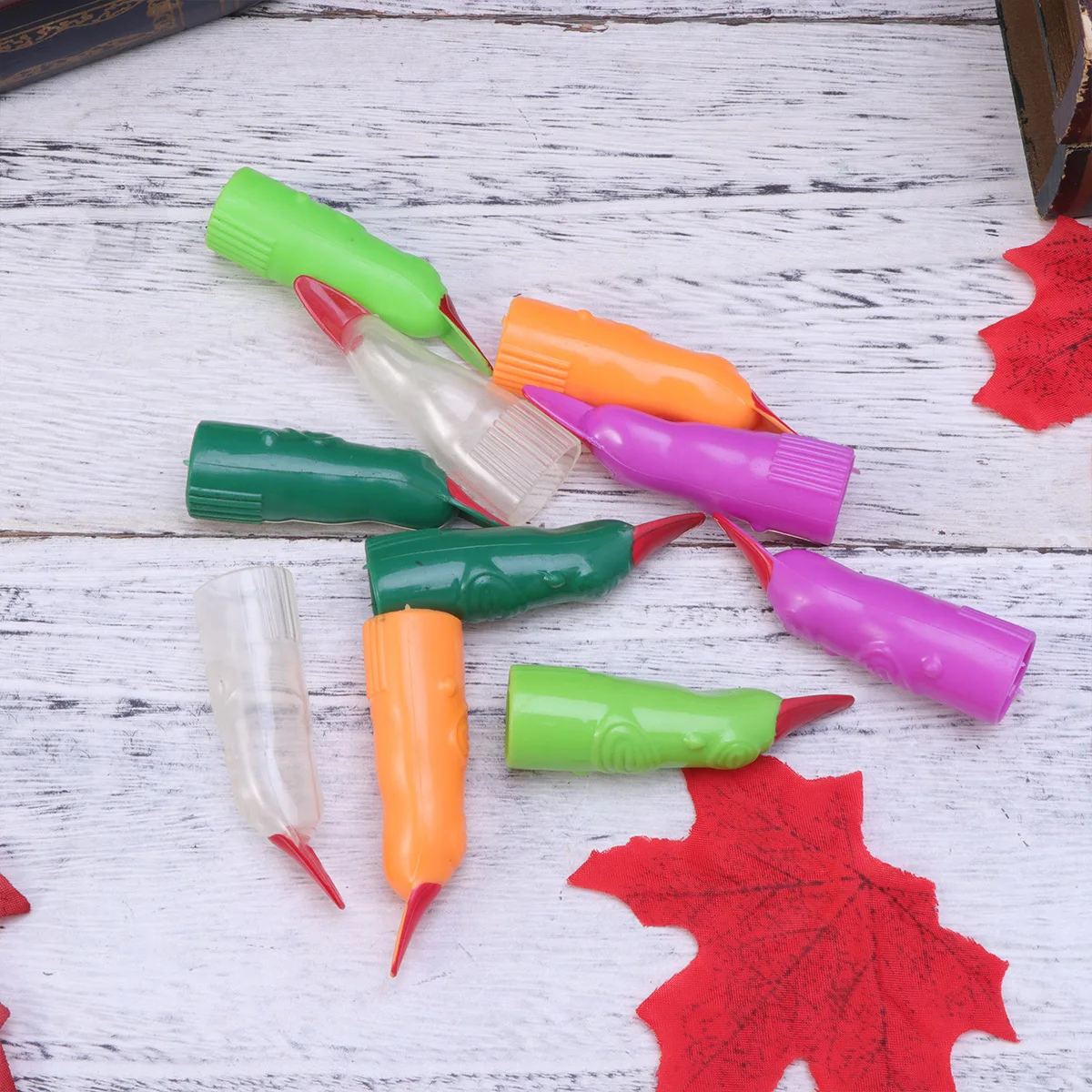 50 Uds. De uñas postizas de Halloween, uñas postizas de plástico aterradoras, accesorios de broma para fiesta, decoración de disfraces, uñas de Halloween