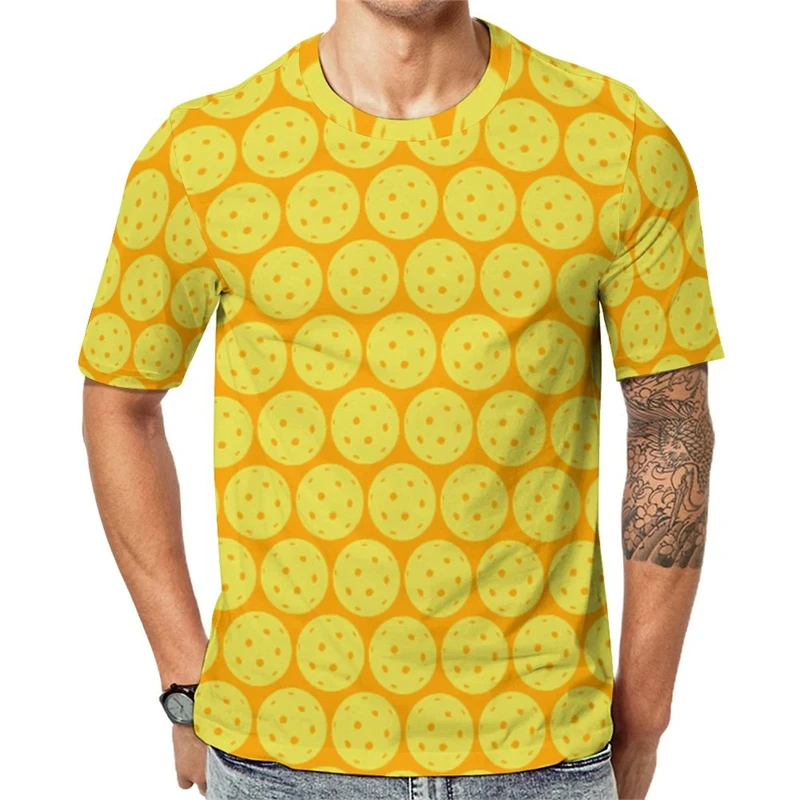 Popular Sports Funny Pickleball T-shirt For Men And Women Outdoor Sport Short Sleeve T Shirts Fashion Trend Kid Casual Tee Top