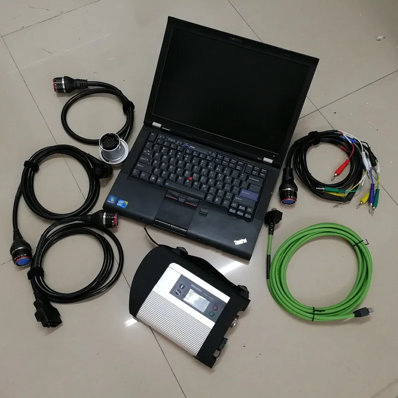 

Mb star c4 SD C4 Multiplexer and cables Auto Diagnostic Tool Car Truck 2023 Software installed well on Used Laptop T410 I5 SSD