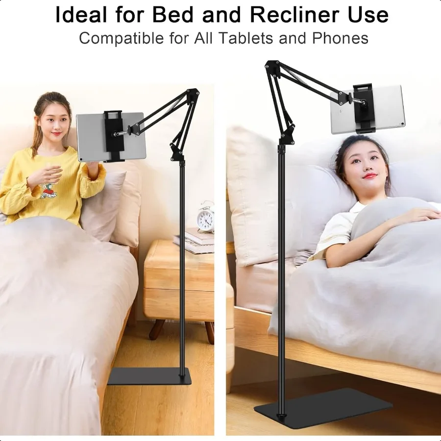 Напольная подставка для планшета, регулируемая универсальная вращающаяся на 360 градусов металлическая подставка для планшета, подставка для телефона для iPad iPhoneX iPad Pro или другого