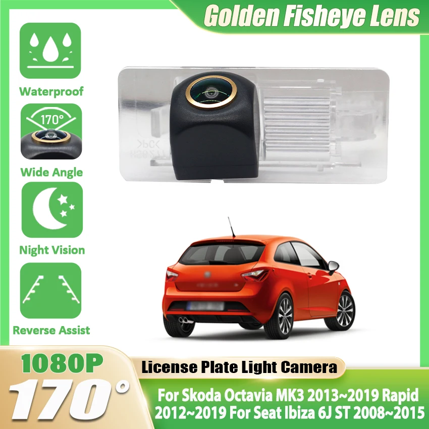 Fahrzeug Rückansicht Kamera Für Skoda Octavia MK3 2013 ~ 2019 Schnelle 2012 ~ 2019 Für Seat Ibiza 6J ST 2008 ~ 2015 Auto Rückfahr Monitor