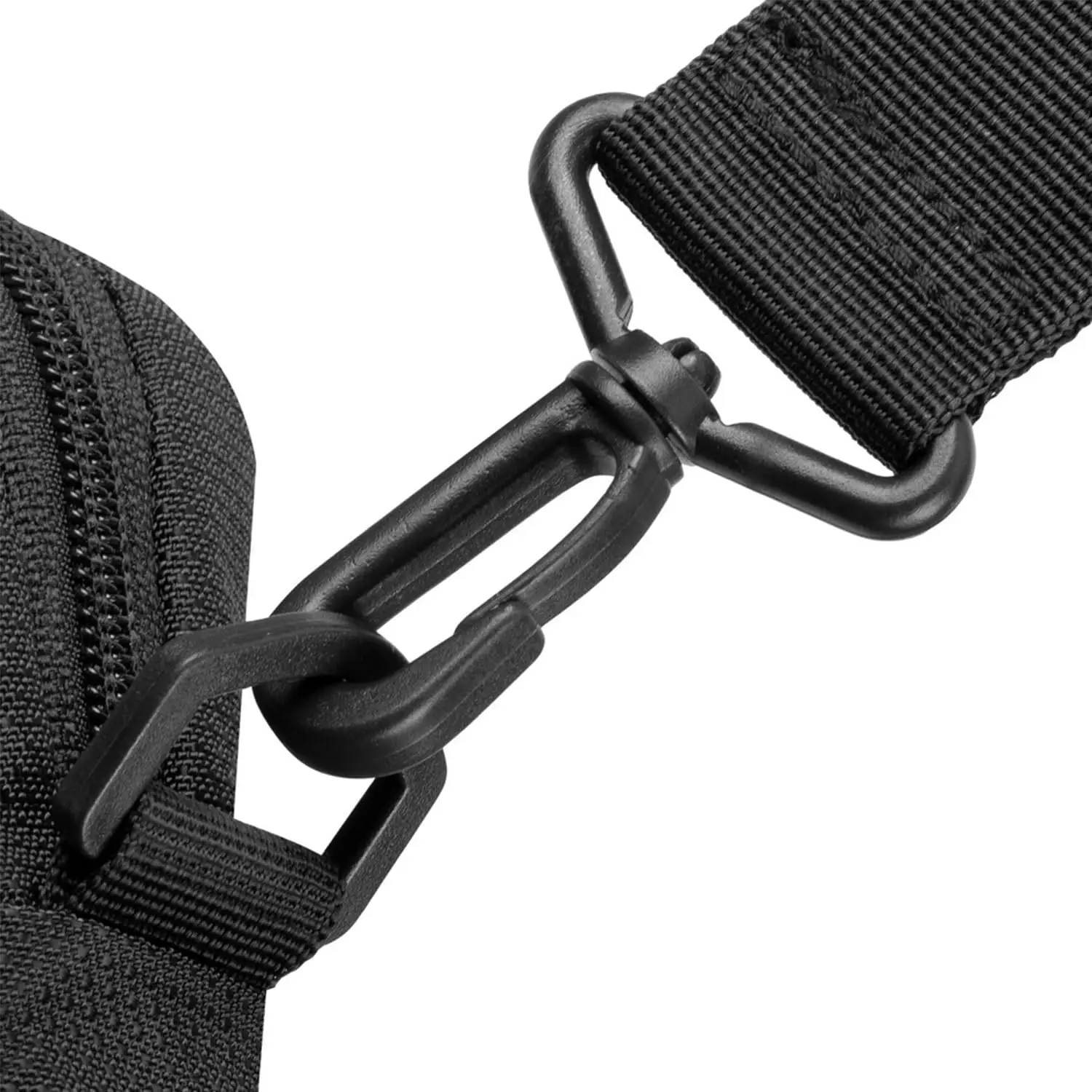 10pcs Plastic D-Ring Buckles For Hooks Backpack Straps Webbing Ring 12mm~50mm Black