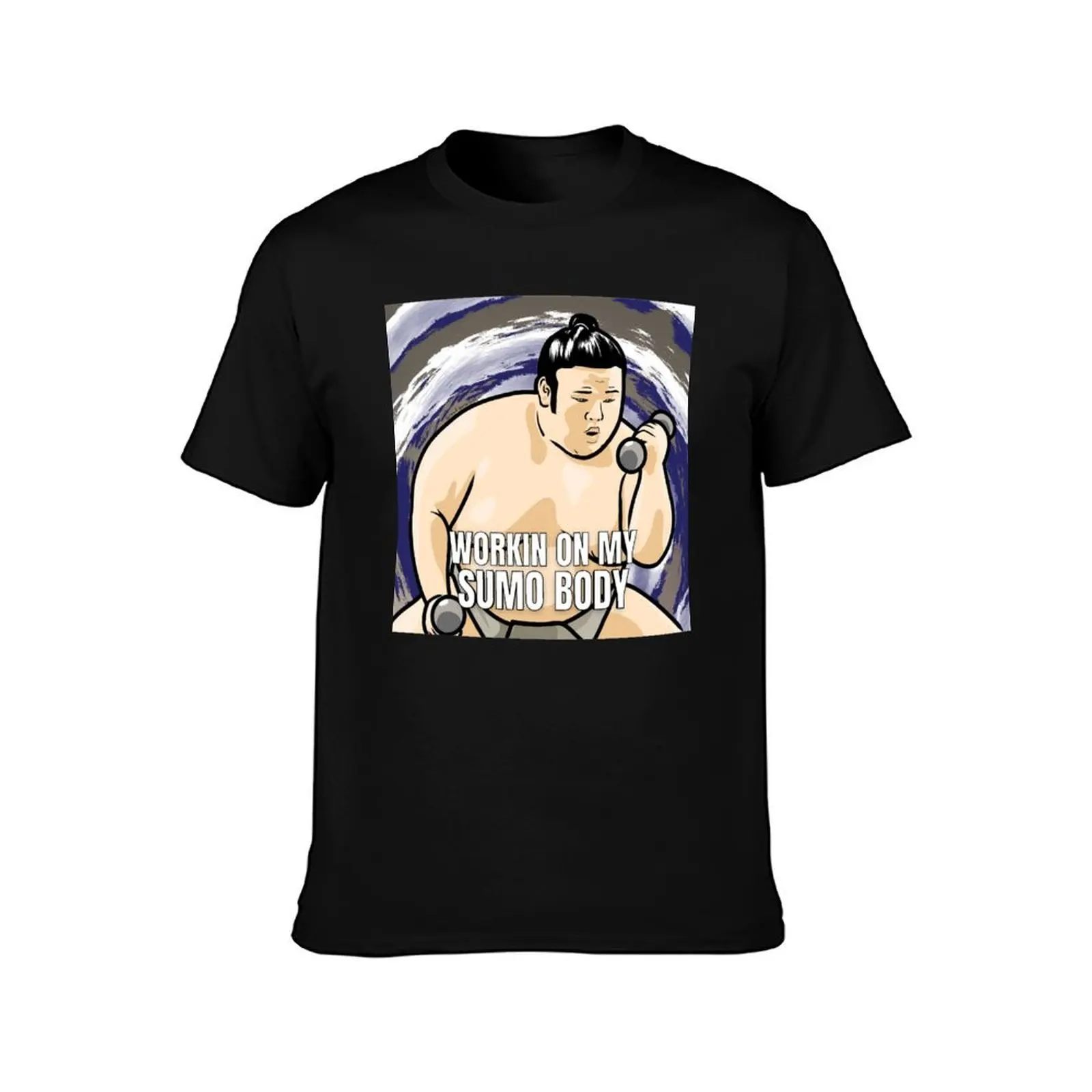 Takakeisho Workin on My Sumo Body MEME T-Shirt Vintage Style Printed Top T-Shirt