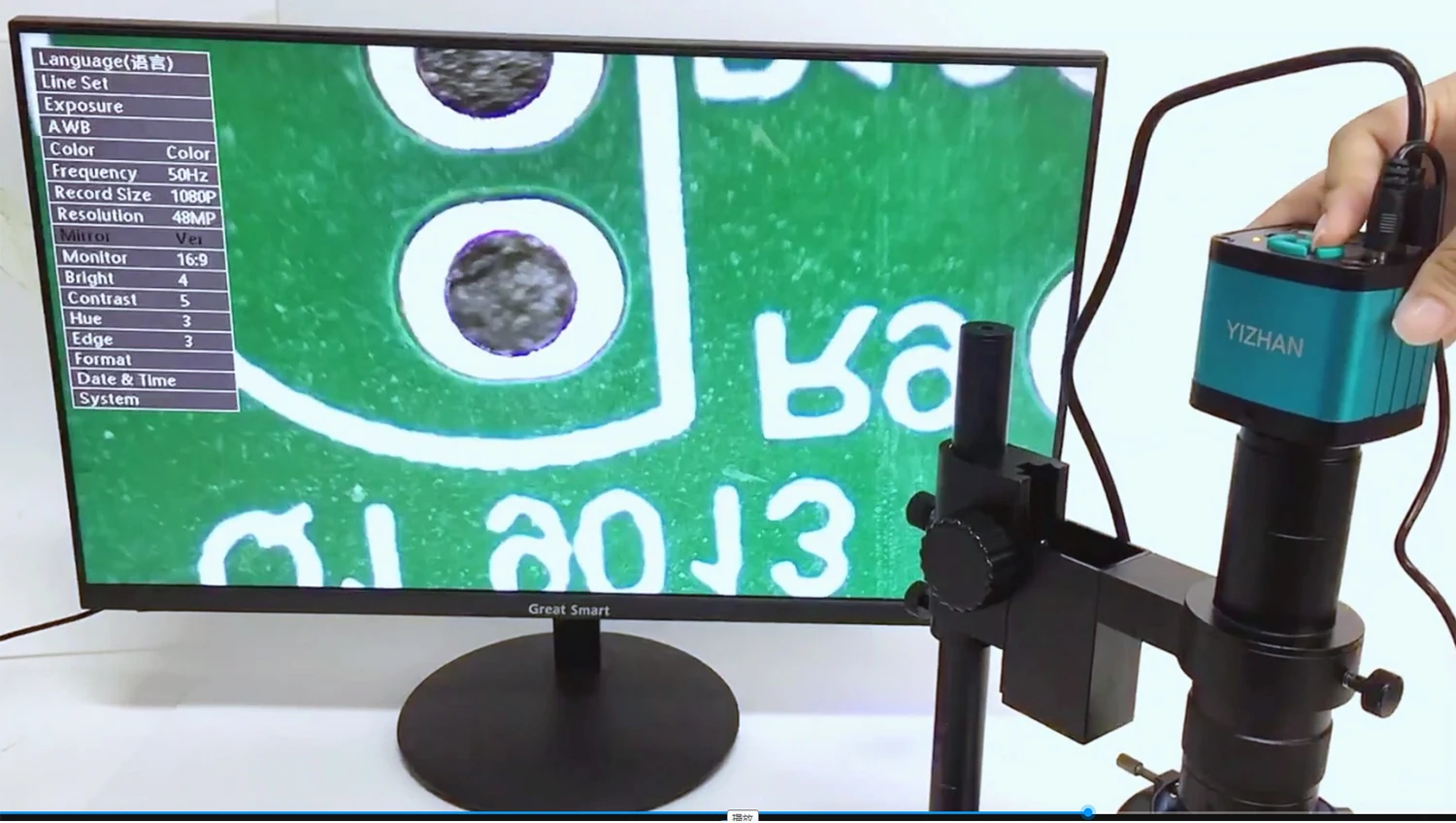 Einstellbare Vergrößerung 130X 150X 180X 42/50mm Mikroskop Objektiv Zoom C Mount Objektiv Für HDMI VGA USB digitale Mikroskop Kamera – Detail 12