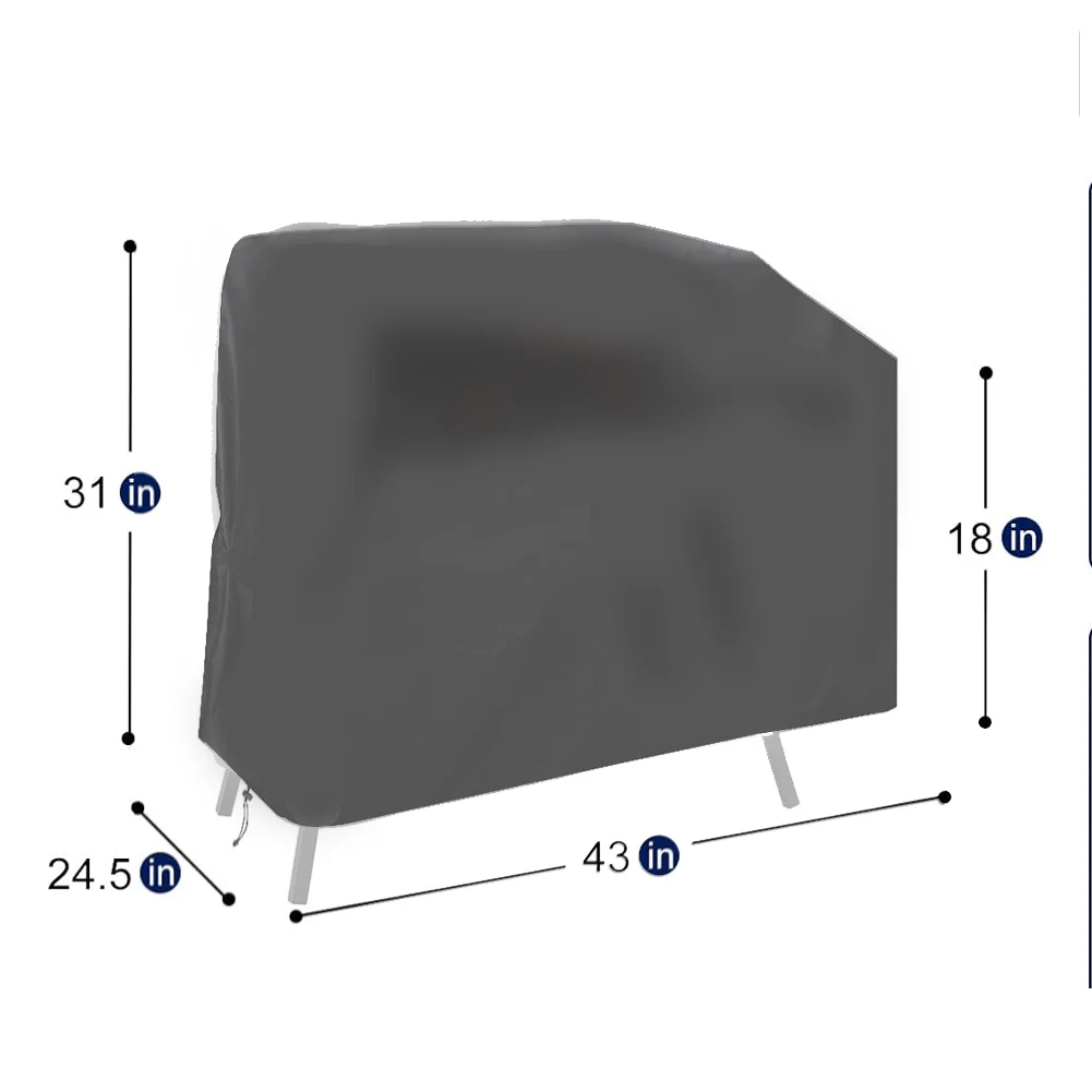 Cubierta para parrilla de barbacoa compatible con plancha de 22" y 17": protección impermeable y resistente al desgarro! Accesorios para barbacoa Utensilios de cocina Barril Ahumador Asador