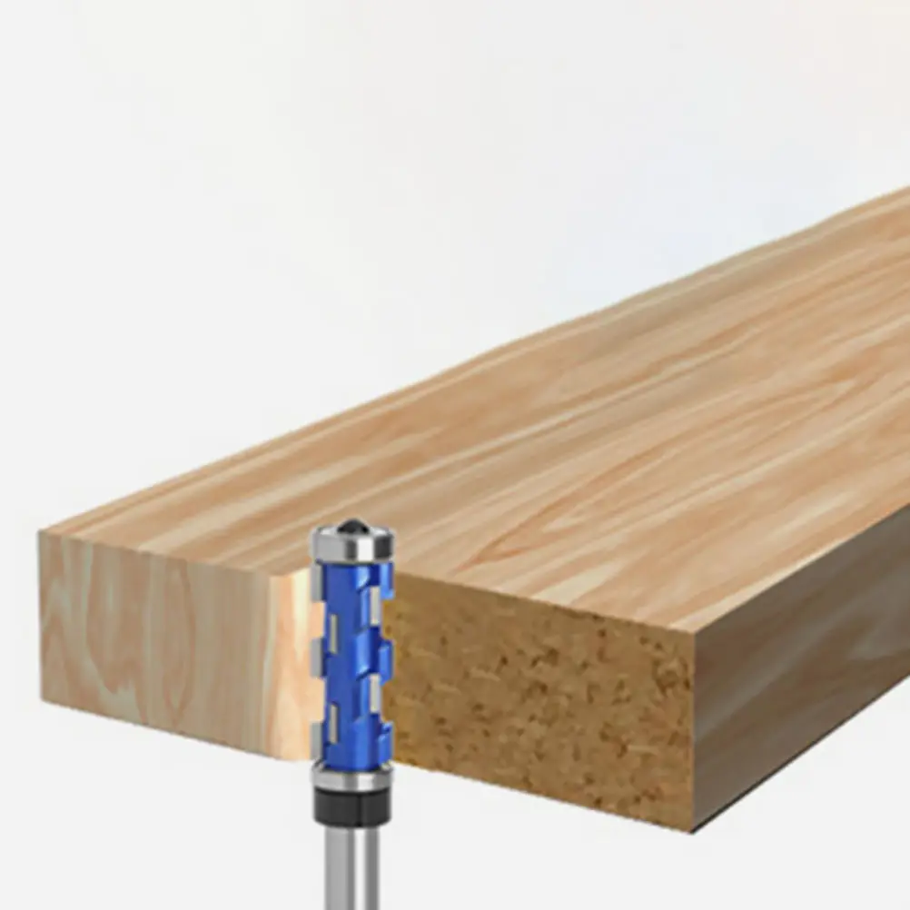 

Double Bearing Flush Trim Router Bit Carbide Wood Milling Cutter for Stable Edge Trimming and Woodworking Projects
