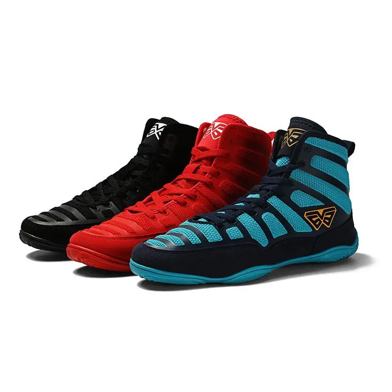 2026 New Luxury Wrestling Shoes for Men Comfortable Gym Training Shoe Non-Slip Man Fighting Shoes High Top Boxing Sneakers Men