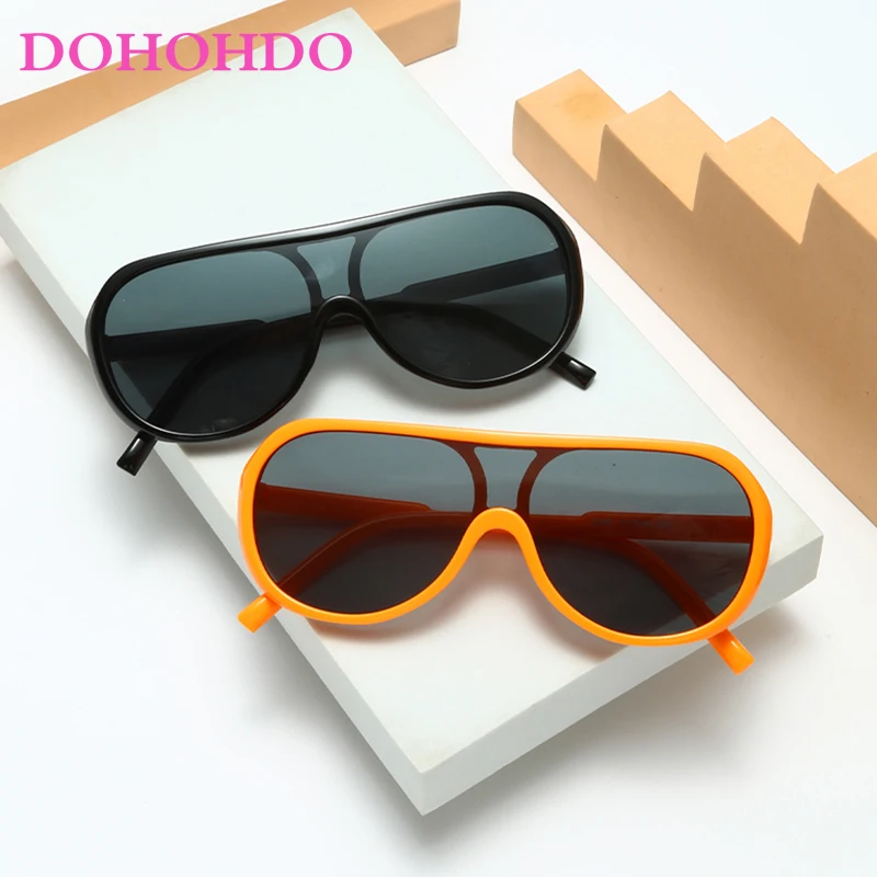 

Fashion Kids Sunglasses Children One Piece Pilot Sun Shades Oval Baby Sun Glasses For Girls Boys Goggles UV400 Baby Sunglasses