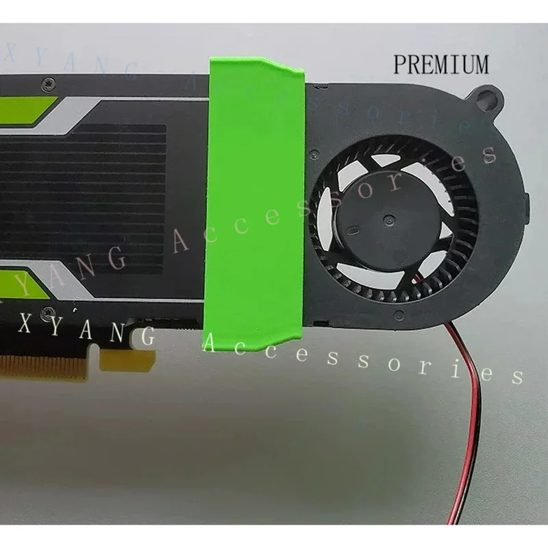 N+ High-Airflow Turbo Modified Active Cooling Fan for Low-Profile for Tesla T4 GPU, 6cm Fan, Compatible with M4/P4 Heatsinks