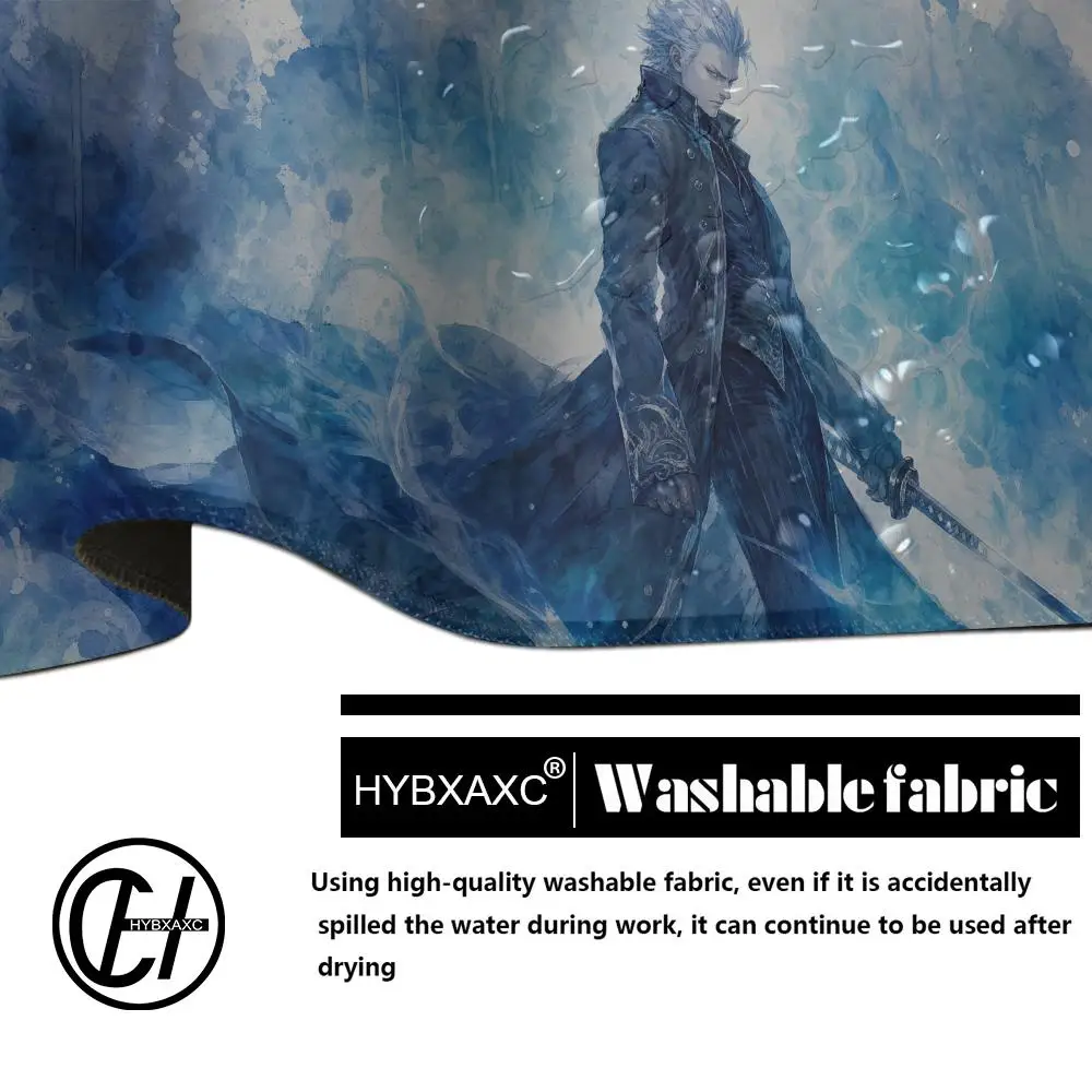 Devil May Cry Mouse Pad Dante Vergil Large XXL Mousepad Computer Keyboard Padding HD Printing Anime Gaming Accessories Desk Mat