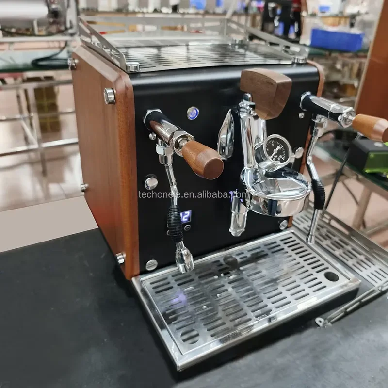 ZILONG Semi-Automatic Espresso Machine Dual Boilers Single Group Rotary Pump E61 Brewing Head Coffee Machine for Shop