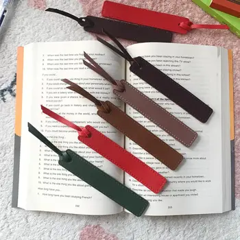 6枚書籤,皮革書籤配皮繩,閱讀禮品,愛書人士的書籤 10 最佳銷售 皮革書籤 - №5