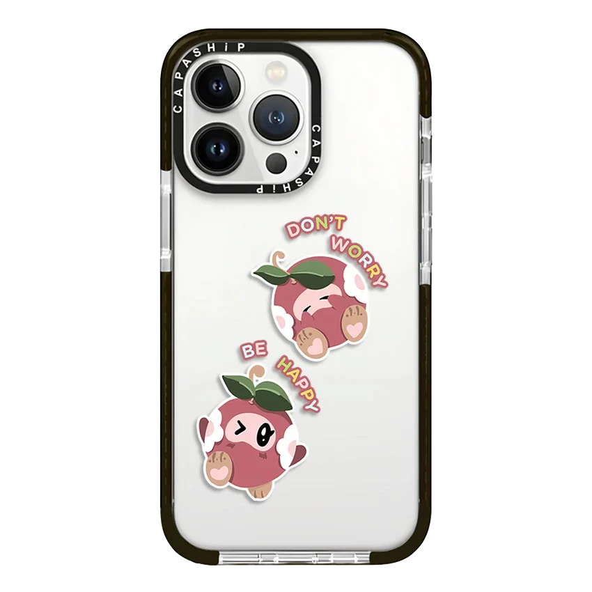 Etui Cute Eyes Cute Cartoon Cherry do iPhone'a 16 15 14 13 12 11 Pro X XS XR Max 7 8 Plus SE Miękka, wstrząsoodporna tylna obudowa z TPU